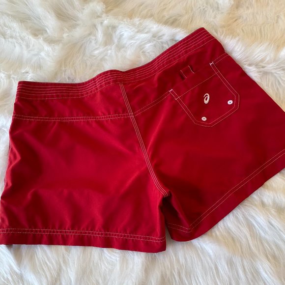 Asics Red & White Running Training Athletic Short Shorts NWOT Women's Size M - Picture 10 of 14